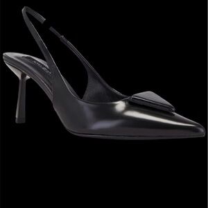 BERNESS Gorgeous Black  Vegan Leather Bertie Sling Back Sz 9